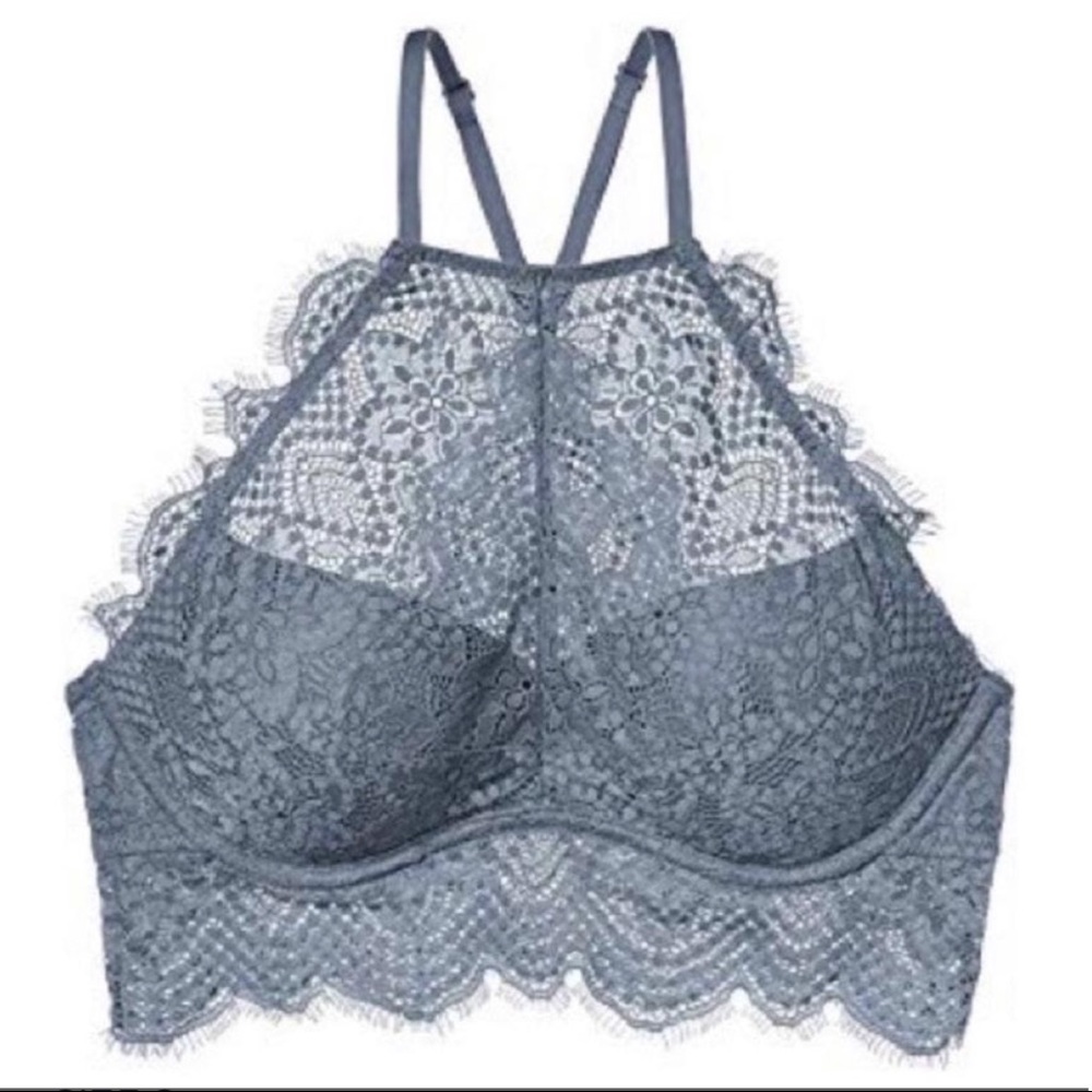 Victoria’s Secret High Neck Eyelash Lace Bralette